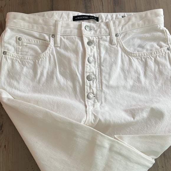 NWT Joe's Jeans x WEWOREWHAT Vintage High Rise Straight Danielle in Bone Sz 30 - Picture 5 of 10